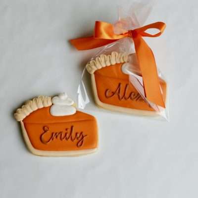 Personalized Slice of Pumpkin Pie Cookie