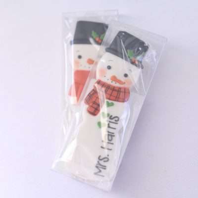 Personalized Snowman Cookie
